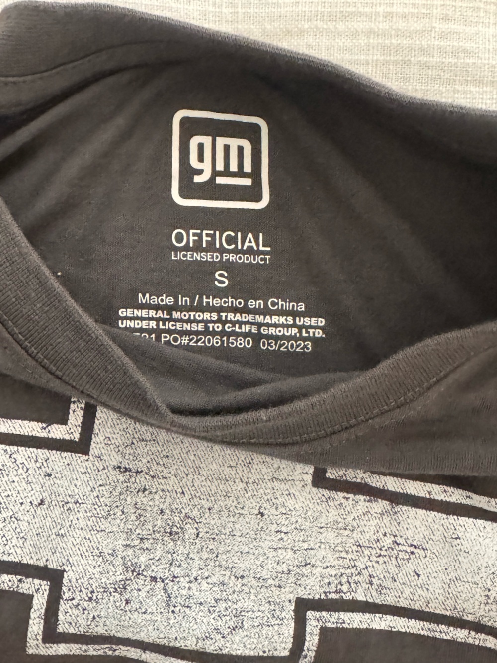 Black Racing Logo Tee - Picture 3 of 3